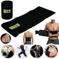 WAIST TRAINER SWEAT BELT MEN WOMEN BODY CINCHER SHAPER TUMMY WRAP SLIM Gym BAND