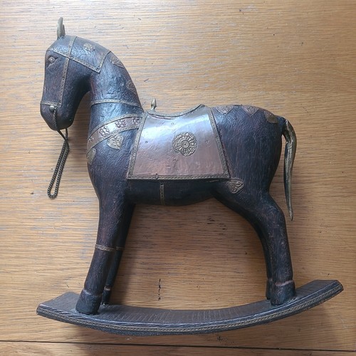 Antique wooden rocking horse - rocking,