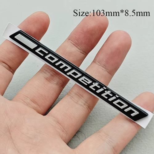 Gloss black competition badge - gloss,