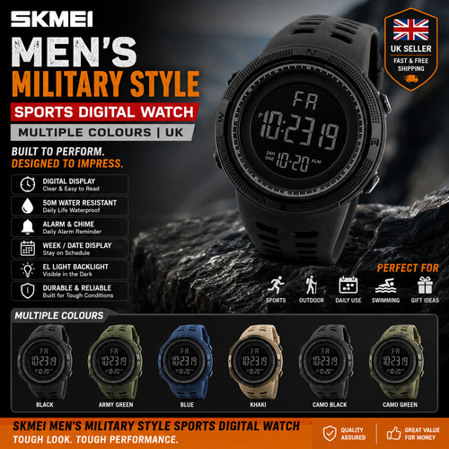 Skmei mens military style - mens,