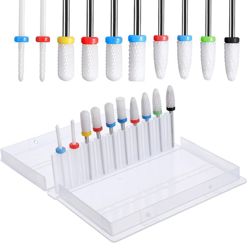 Ceramic nail drill bits set - bits,