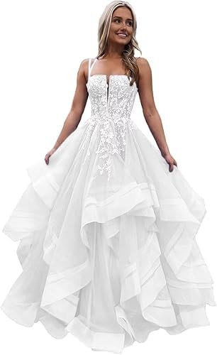 Tulle prom evening gown - tulle,