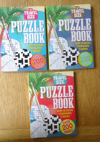 Travel size puzzle book - book,