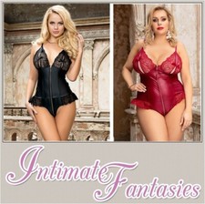 Sexy Wet Look Peephole Basque