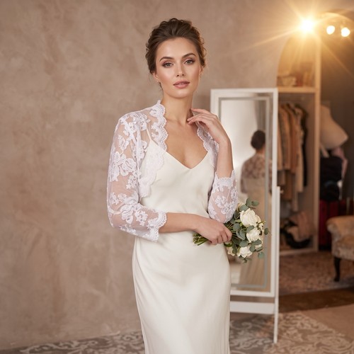 White lace wedding - lace, sz