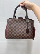 Louis Vuitton Brittany Shoulder Bag Brown Canvas Damier Ebene