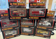 8 x Corgi Fire Heroes Die Cast