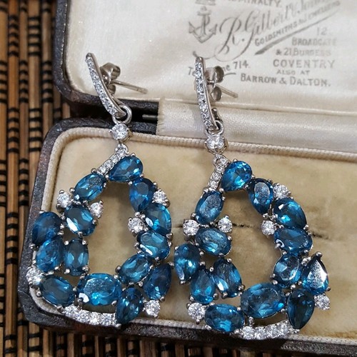 925 sterling silver earrings - 925,