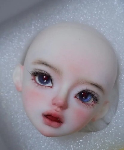 Bjd head white skin with - bjd,