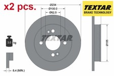 X2 PCS REAR BRAKE DISC SET