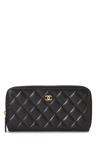 Chanel black lambskin - chanel, zip