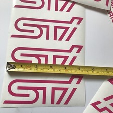 4 X STI Pink MUDFLAP FOG COVER