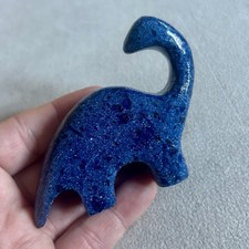 Dumortierite 3D Crystal Dinosaur Carving