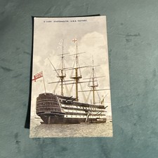 Vintage Postcard Portsmouth H M S Victory H6