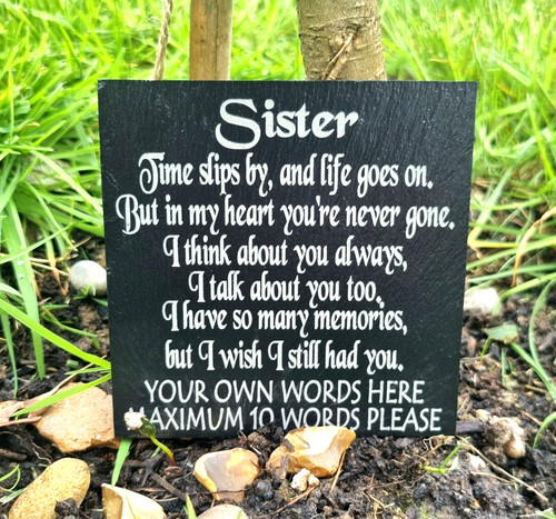 Personalised sister memorial - personalised,