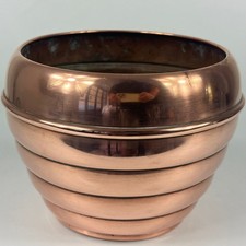 Vintage French L. Lecellier Villedieu Stamped Beehive Shape Copper Pot Planter