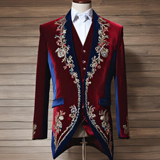 Regal Velvet Embroidered