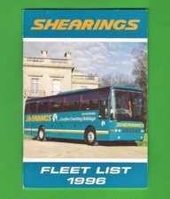 Fleet List - Shearings of Wigan - Compiled by Gavin Robinson - 4th Edition 1996
