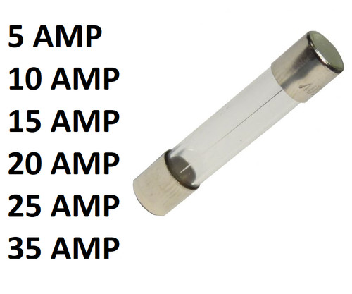 Glass fuses mixed pack - fuses, 10a