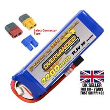 Overlander Supersport LiPO 3S 11.1v 2200mah 35C XT60, Deans or EC3 Li-Po Battery