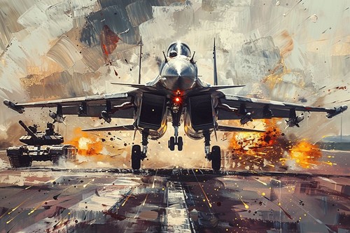 Military jet aircraft - aircraft, fighter