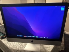 iMac (Retina 5K, 27-inch, 2020) with keyboard and mouse, and box