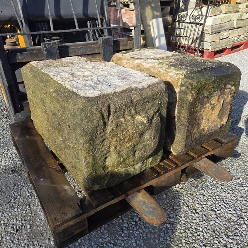Large stone pillars gate posts - large,