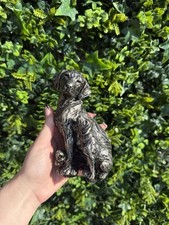  Gleneagles Studio British Bronze Effect Resin dog and puppy Figurine Ornament