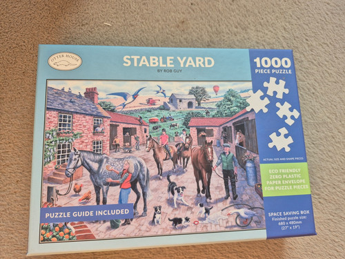 Horse yard jigsaw puzzles 1000