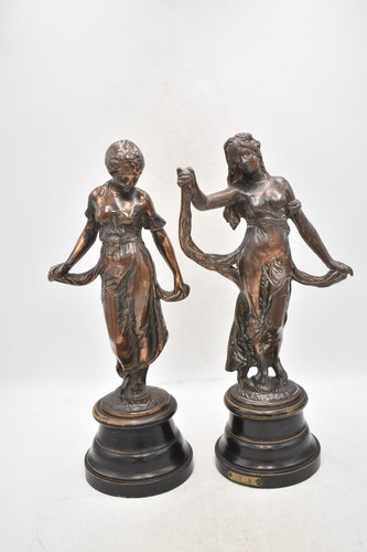 Antique french bronze virtue - french,