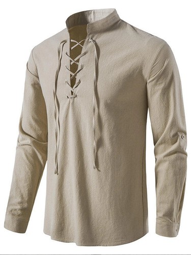 Men medieval lace shirt - medieval,