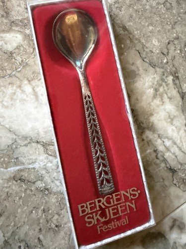Vintage norwegian silver spoon - vintage,