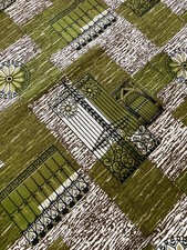 Original Unused Vintage Mid Century Modern Barkcloth Fabric - Price per metre 