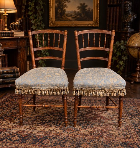 Antique victorian pair chairs - antique,