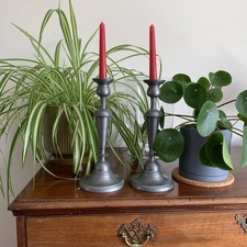 2x Vintage French Pewter