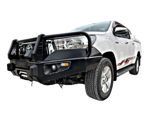 Steel winch bumper - for, toyota