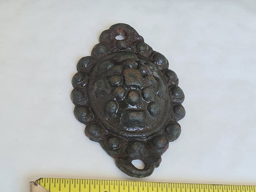 Horse bronze regalia mount - horse,