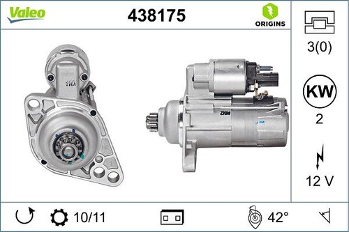 Starter valeo 438175 for audi - 438175,