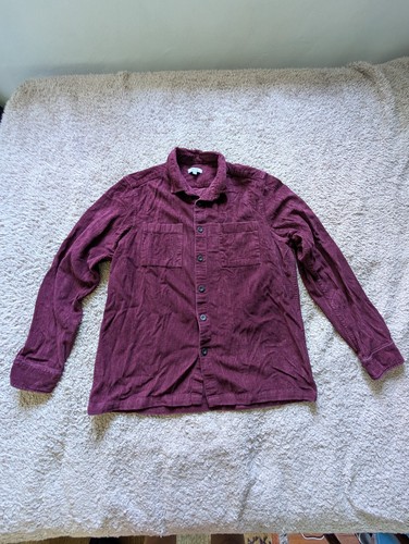 Men maroon corduroy shirt - maroon,