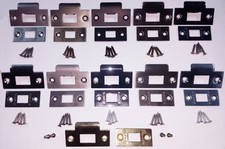 Tubular & Mortice Door Latches Face Plate & Latch Strike Keep Premium UK Quality