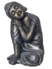 Large Bronze Effect Sleepy Buddha Statue Garden Outdoor Decoration