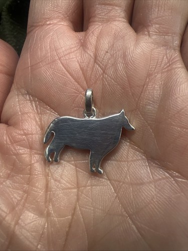 Sterling silver border - silver, collie
