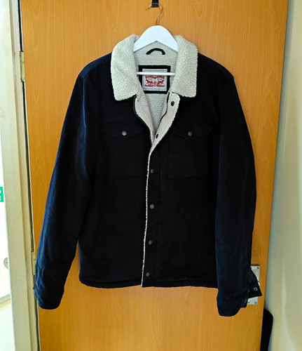 Levi navy corduroy - corduroy, sherpa