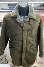 Men's Shearling Coat Green
