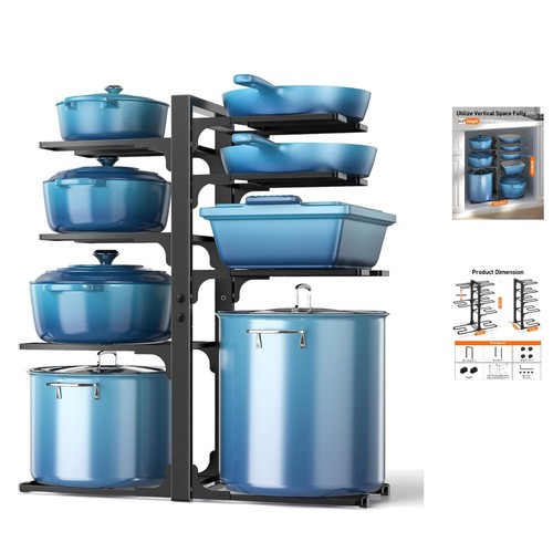 Adjustable pot and pan - adjustable,