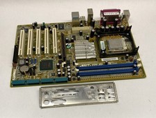 ABIT IS7-E2 Socket 478 (LGA478) Motherboard / System Board with CPU & Back Plate