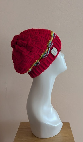 Hand crocheted beret - crocheted, beret,