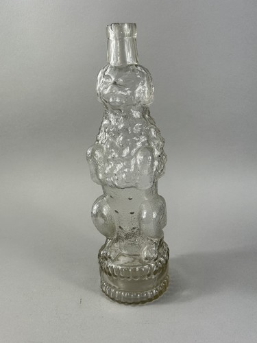 Antique pressed glass dog - glass,