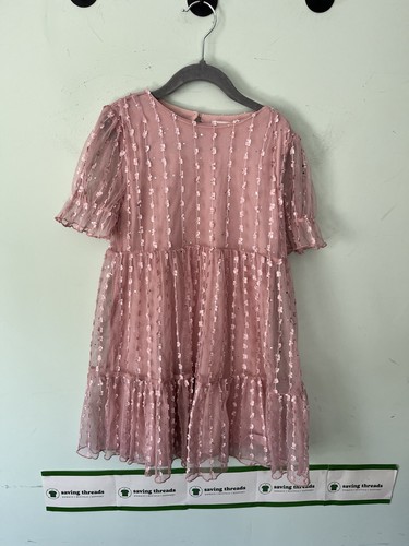Girls pink sparkly dress - sparkly,