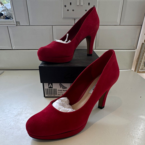 Clarks crisp kendra red - kendra,